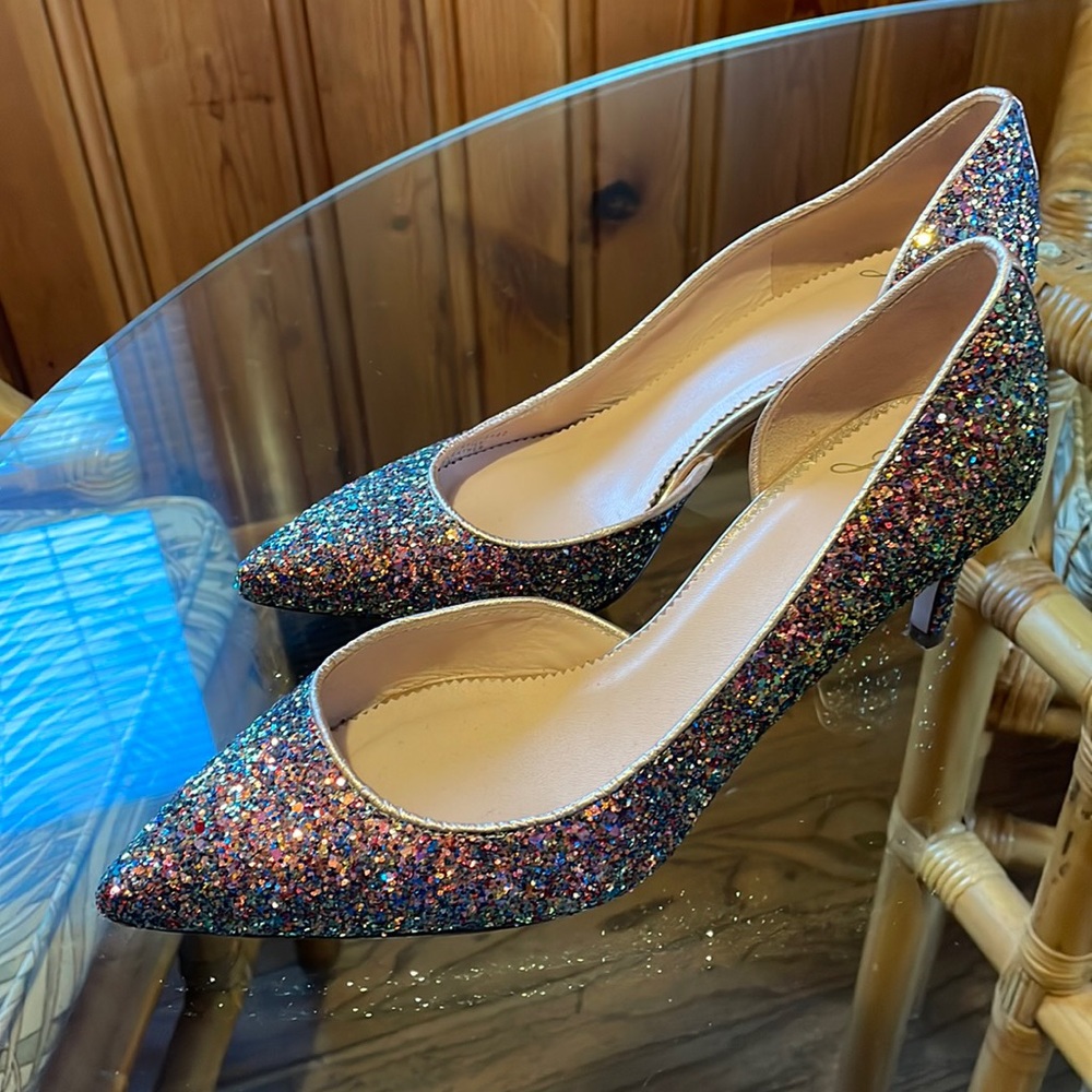 Jcrew Size 6 Holiday Shoes Glitter